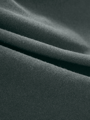Heather Brushed Rib Knit Quarter Zip with 2 Pockets