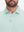  Front view from nose to chest in light green heather of performance heather contrast collar polo shirts.