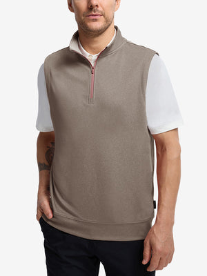 Lightweight Sleeveless Quarter Zip Golf Vest