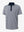 3D view of navy stripe upgraded two-tone striped quick dry polo shirt.