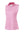 3d rendering of white pink geometric women's sleeveless q-zip print quick dry golf tops