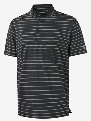 3d rendering of stretch limo/ltgrey heather non-curl ribbed collar striped polo shirts