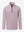Front 3D view of two tone pique cotton blend q-zip featuring a clean red finish