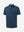 3d view of garment in dark blue heather of performance heather contrast collar polo shirts.