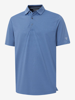 3d render of light blue navy comfy breathable pin-stripe texture golf polos