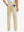 Rear lower leg view of Water Repellent 8 Pockets Pants in LIGHT KHAKI，showing fabric texture and fit.