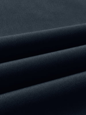 Detailed close-up of premium knit fabric texture with neat weave craft, ultra-comfort slim fit roma knit polo shirts in navy