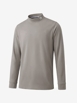 Warm Brushed Mock Neck Golf T Shirts