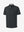 3d view of garment in black heather of performance heather contrast collar polo shirts.
