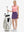Front full body shot of model with golf gear wearing dark purple women's stretch a-line golf skort with 7 pockets