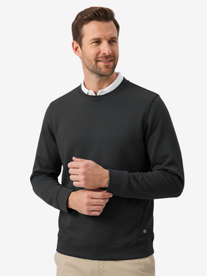 Ultra-Comfort Velour Lining Crew-Neck Sweatshirts