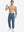 Full body front view of model wearing Water Resistant Comfy Fleece Golf Joggers in bluish grey