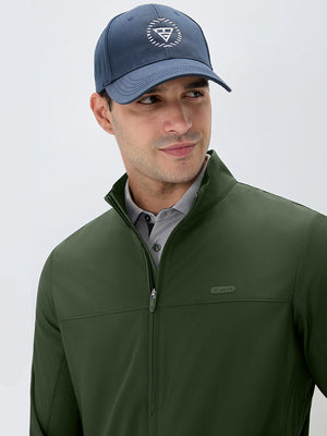 Full Zip Stand Collar Lightweight Windbreaker Jacket