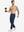 Full body front view of model wearing Water Resistant Comfy Fleece Golf Joggers in navy