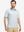 Front upper body shot of model wearing dark grey line premium ribbed collar print polo shirts