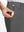 Detail view of front pocket on dark grey flat front flex cotton blend golf shorts