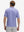 Back waist-up shot of model wearing pink purple flower performance quick dry print golf polos