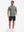 Front full body view in celadon green heather of moisture wicking heather round neck athletic t-shirts.