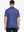 The back displays a navy blue firework pattern model polo shirt, full of festive and patriotic feelings, suitable for golf scene wear.