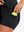 Inner side pocket display in black of women's lightweight golf dress with 2 pockets.