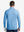 Model back upper body effect display, dry fit athletic 1/4 zip sweatshirt in blue heather