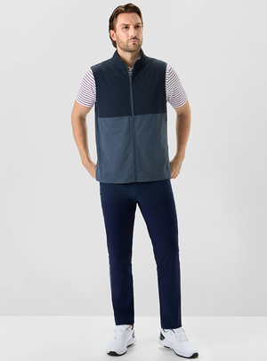 Color Block Lightweight Full Zip Vests