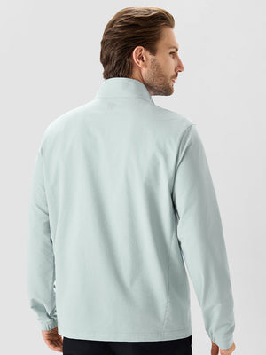 Lightweight Water-Resistant Nylon Blend Jacket
