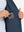 Close-up of inner pocket structure of garment, lightweight upf50+ short sleeve golf vests jacket in misty blue