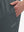 Side view of pocket on dark grey 4 way stretch breathable workout athletic shorts