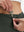 Detail view of inner pocket on army green women's gym golf shorts with liner pocket