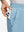 Detail view of inner front pocket on sky blue flat front flex cotton blend golf shorts