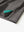 Hem slit detail – Black Stripe Performance Cooling Polo for youth