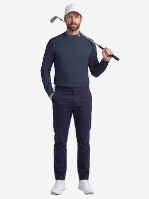 Warm Brushed Mock Neck Golf T Shirts