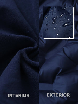 Chaqueta de plumas ligera con forro polar para mujer