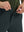 Detail view of the zipper on the iron grey stretch soft flat front dress golf shorts, highlighting secure closure