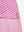 Detail view of hem on white pink geometric women's sleeveless q-zip print quick dry golf tops