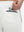 Back zipper pocket detail of white superion softness mesh joggers with zipper pockets