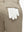 Detail view of back pocket on khaki grey flat front flex cotton blend golf shorts