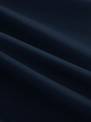 Close-up texture of navy women's athletic quarter zip tank tops fabric showing detailed athletic material and weave.