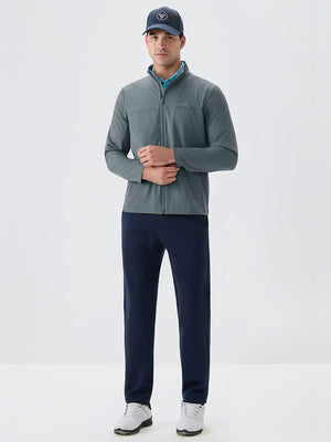 Full Zip Stand Collar Lightweight Windbreaker Jacket