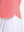 Detail view of hem on pink women's 5 buttons collared polo shirts