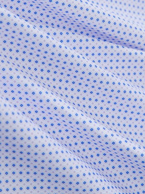Close-up texture of pink purple diamond premium ribbed collar print polo shirts fabric showing detailed premium material and weave.