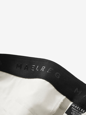 Detail view of inner waistband on fossil straight fit lightweight dress golf pants