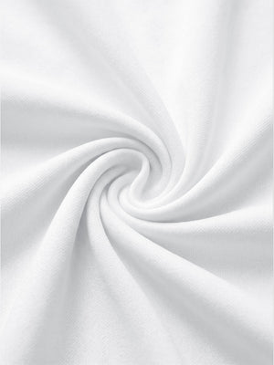 Macro shot of smooth lightweight fabric texture with fine weave details, women's lightweight golf dress with 2 pockets in white