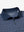 Detail view of collar on dark blue golf premium ribbed collar print polo shirts