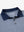 Detail view of collar on dark blue diamond premium ribbed collar print polo shirts