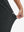 View showing loose fit of black women's lightweight athletic sweatpants