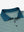 Detail view of collar on dark green oval premium ribbed collar print polo shirts
