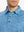 Front cropped shot from nose to chest in CLASSIC BLUE HEATHER Cool Heather Texture Polo