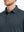 BLACK BLUE Your Favorite Jacquard Polo front view from nose to chest of model